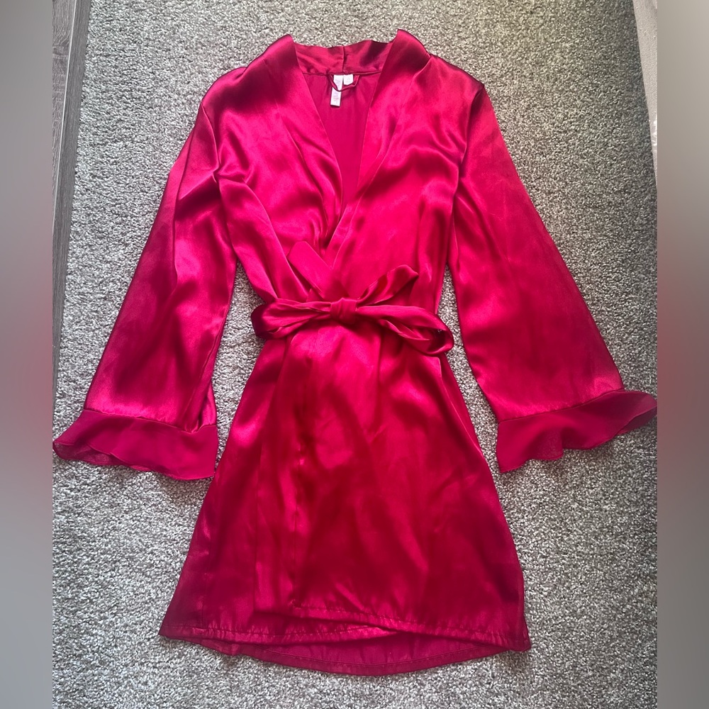 Silk red robe